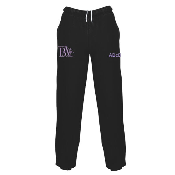 Sweatpants - Jet Black/Lilac (adult sizing) Thumbnail