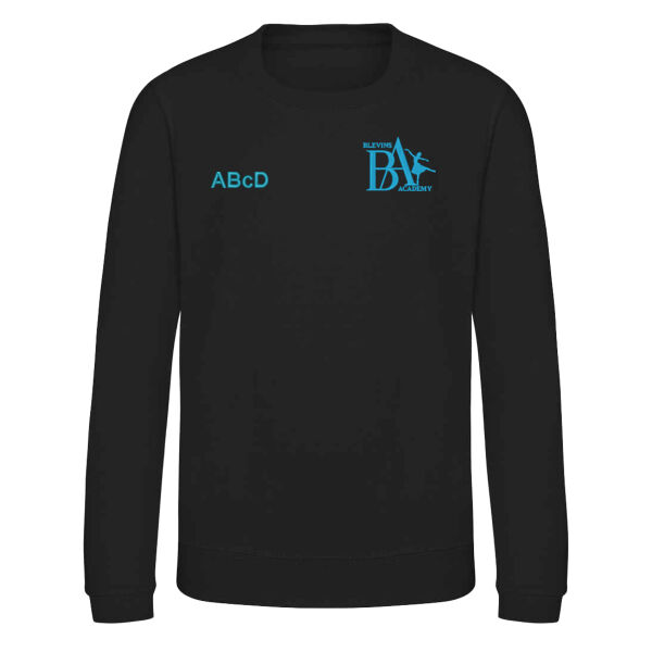 Sweatshirt - Jet Black/Hawaiian Blue (kids sizing) Thumbnail