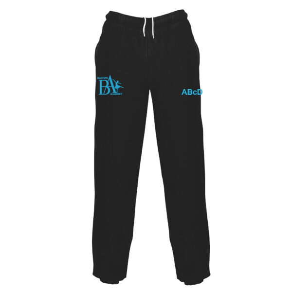 Sweatpants - Jet Black/Hawaiian Blue (adult sizing) Thumbnail